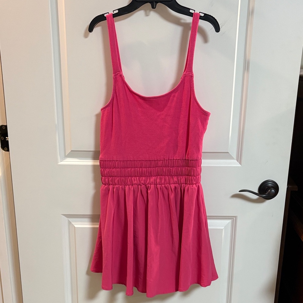 NEW IN Romper Mini Dress - Hot Pink